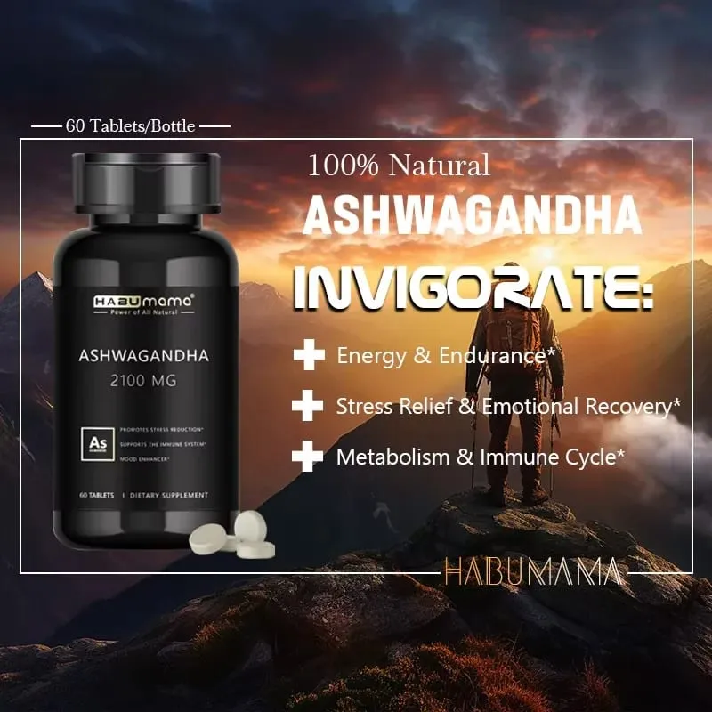 อาหารเสริมพลังงาน Ashwagandha ดั้งเดิมที่ไม่ใช่จีเอ็มโอรองรับพลังการเจริญพันธุ์ตามธรรมชาติ — image 5