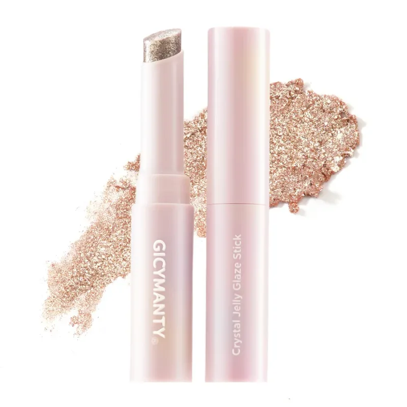 Jelly Eyeshadow Stick Holographic Pearl Shimmer and Delicate Glitter for Eye Brightening Long-Lasting Eyeshadow Highlight Stick — image 11