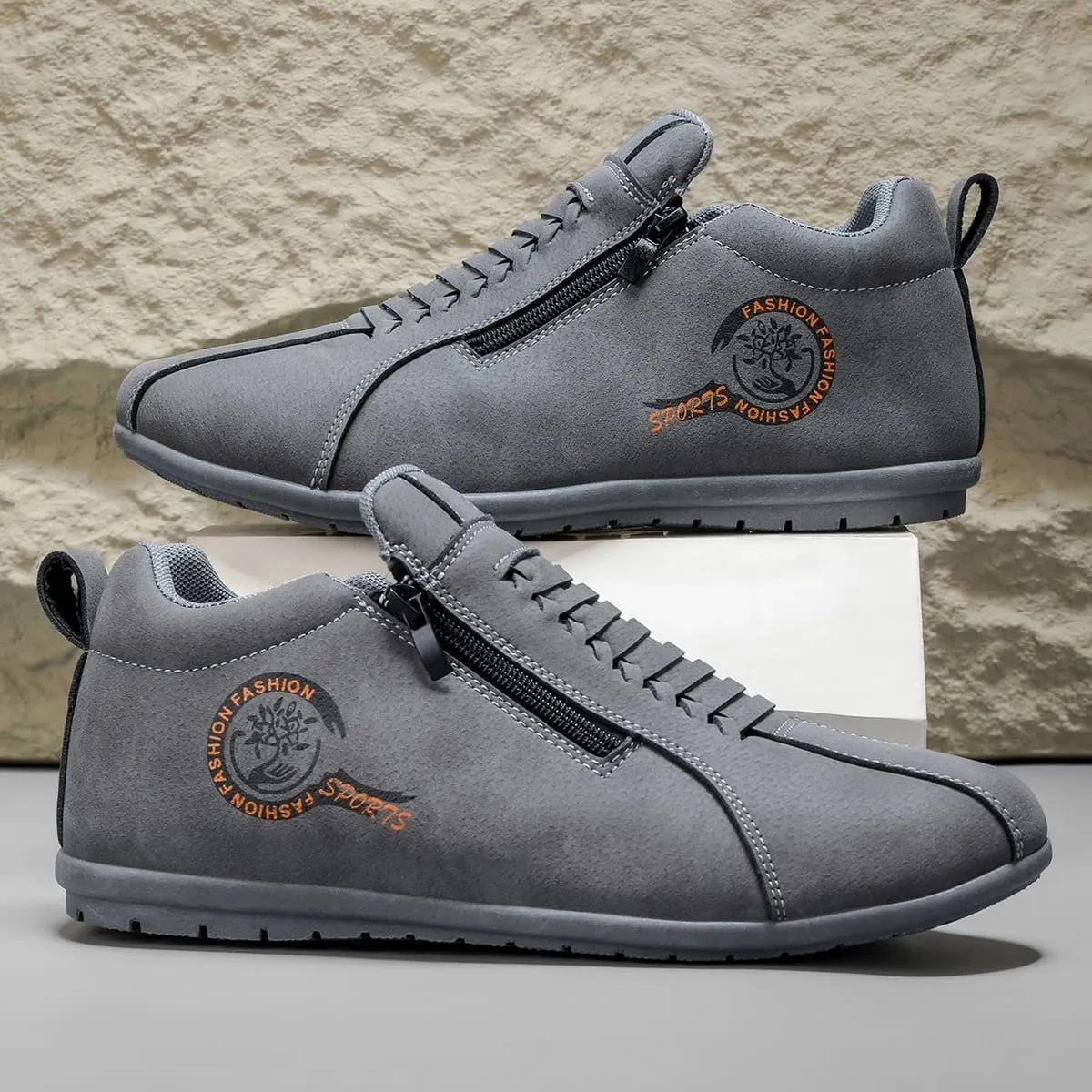 Men's Lightweight Casual Shoes Outdoor Entertainment Skateboarding Daily Walking Driving Shoes Comfortable Breathable Slip-On — image 2