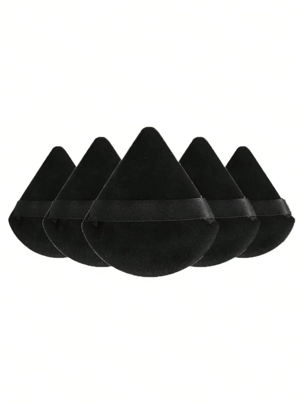 50/40/30/20/10/5 Triangular Velvet Puffs Reusable Puffs Face and Eye Makeup Puffs Foundation Make-up Powder Makeup Tools
