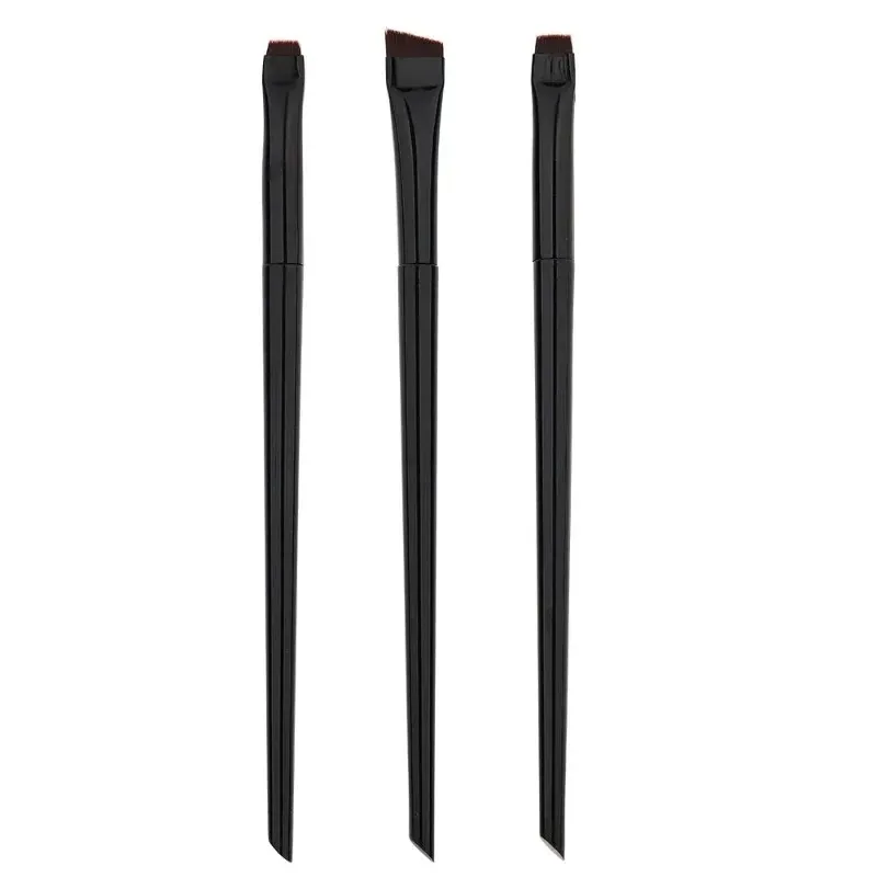 3Pcs/set Blade Eyeliner Brushes Eyebrow Brush Portable Flat Fine Eye Liner Brow Contour Makeup Brush Make Up Tool