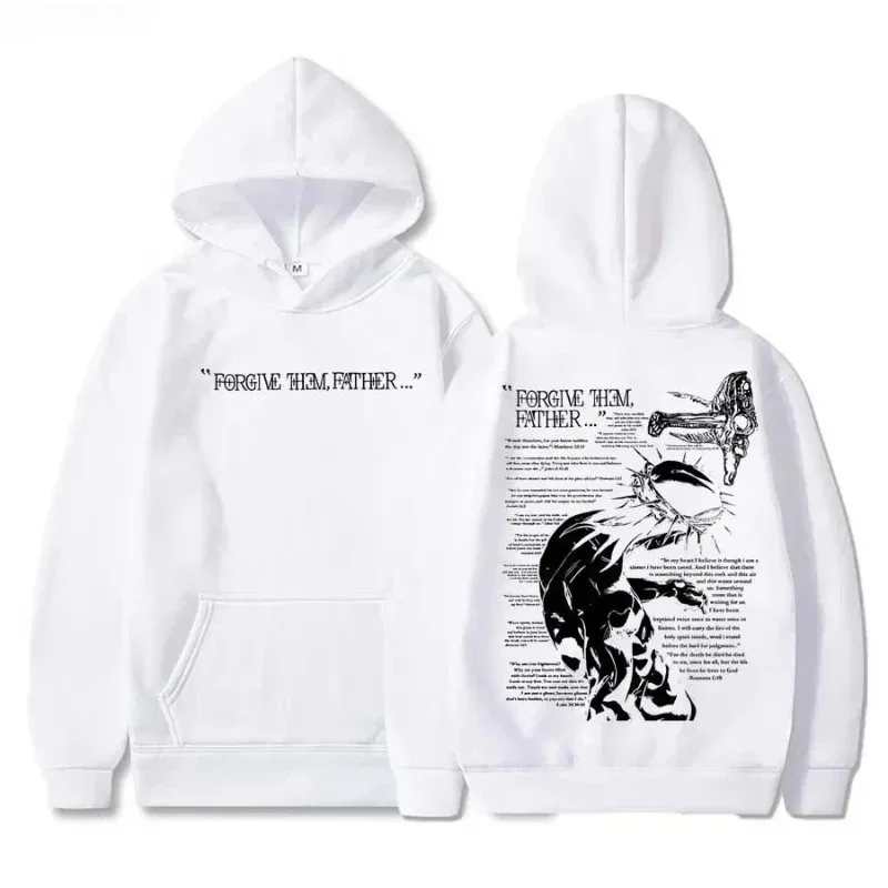 Jojo Bizarre Adventure Jesus Merch forgives Father's Bible Day hoodies men streetwear hip-hop sportswear casual top sweatshirt — image 10