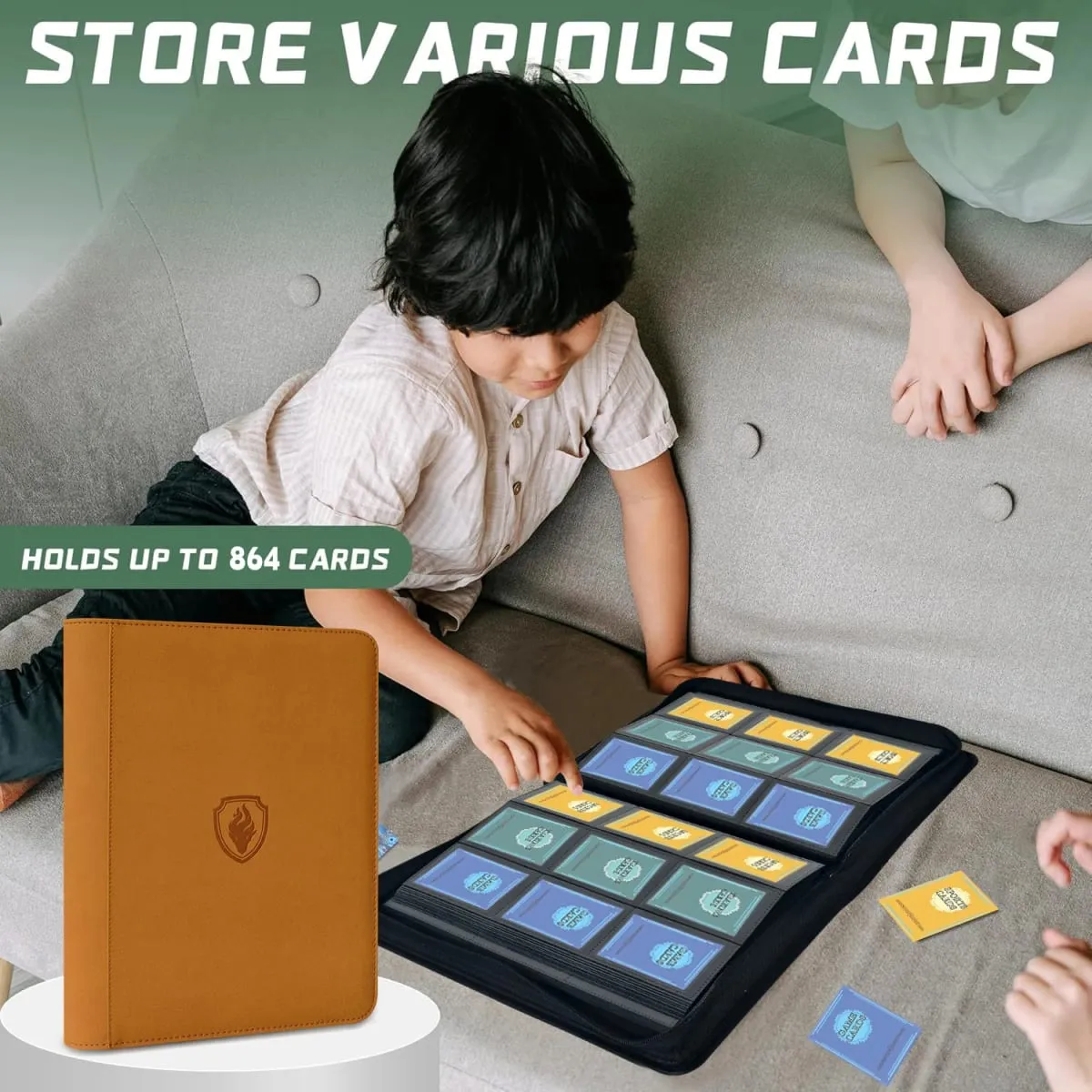 9-Pocket Ring-Less Card Binder Double Capacity Can Hold 864 Cards Suitable for Sport/YGO/PTCG/Game Cards — image 3