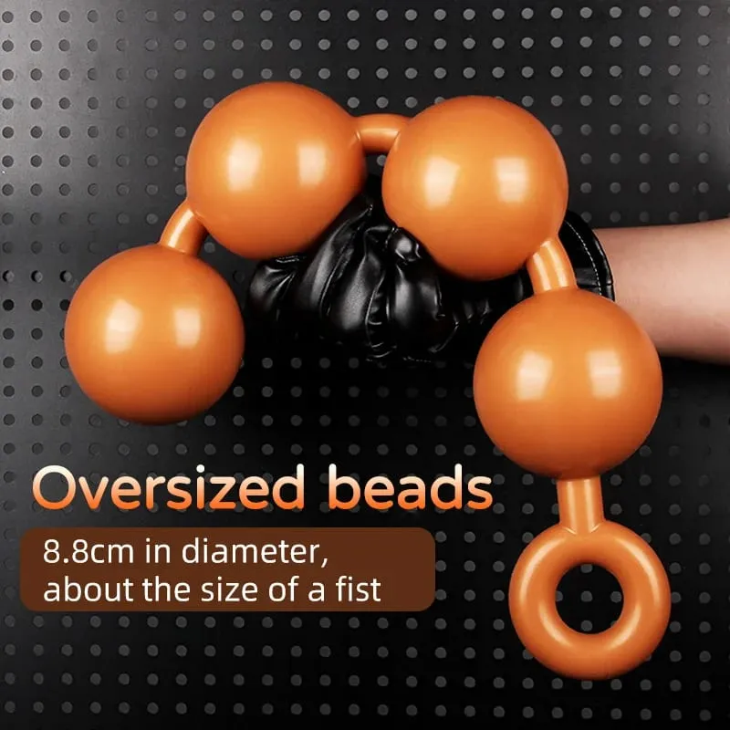 But Plug Silicone Anal Beads Big Anal Plug Tail Anal Big Ball Sextoy Sex Toys Huge Butt Plug Adult Toys Ass Plug — image 4