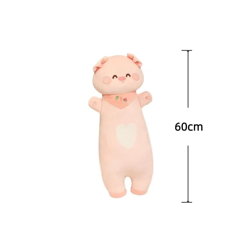 Aninimal Plush Pillow 60/80cm Rabbit Pig Bear Stuffed Cushion Kawaii Home Decor Toys Accompany Sleep Toy Birthday Surprise Gift — image 10