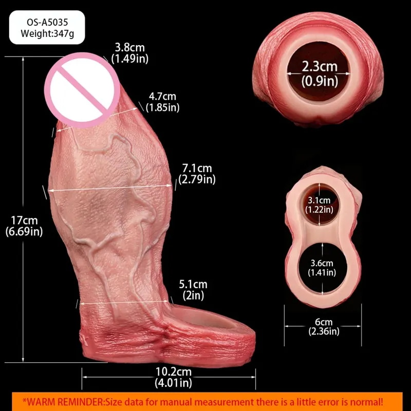 Controle sem fio realista oco vibrador macio silicone pênis manga preservativo masculino pau realçador atraso ejaculação brinquedos sexuais — image 15