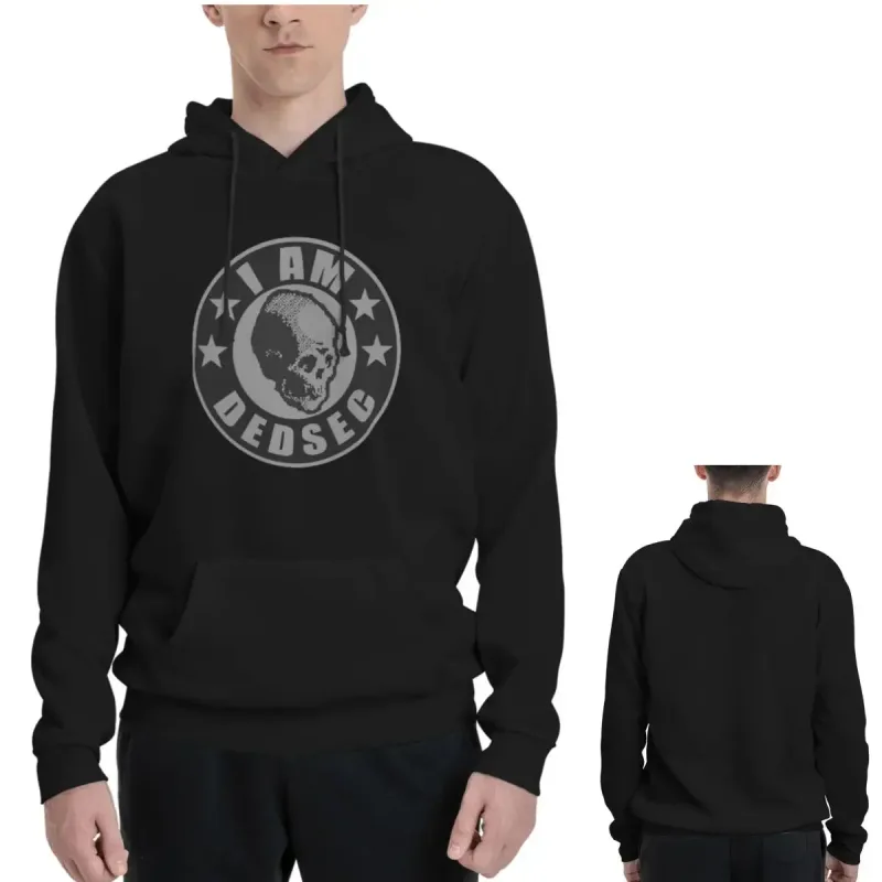 I Am Dedsec Hoodies Men's Women Casual Pullover Sweatshirt Hip Hop Long Sleeve Hooded Autumn Winter — image 2