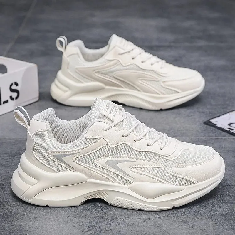 Men's Chunky Dad Shoes 2025 Summer Hot Sale Breathable Casual Shoes for Men with Thick Soles for Students Casual Sneakers — image 2