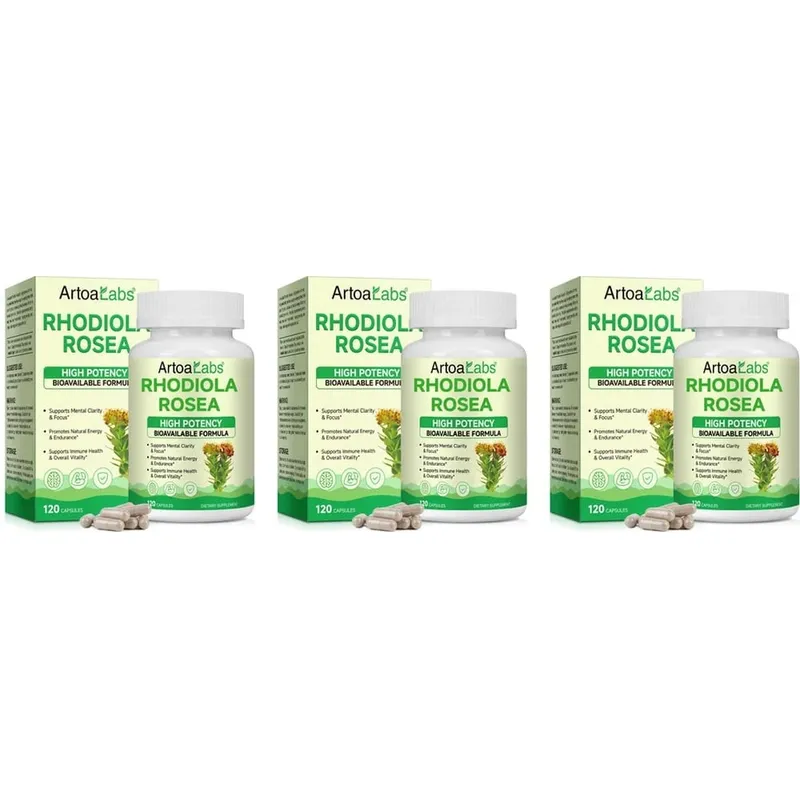 Rhodiola Rosea Capsules High Potency Formula Supports Mental Clarity & Focus Energy & Endurance Immune Health & Vitality 120 Ct — image 10