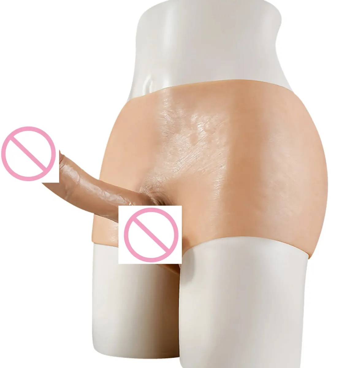 Realistic Hollow Feeling Silicone Skin Dildo Pants soft Penis Sleeve for Couples Strapon Sex toys dick men gay18 Panties Lesbian — image 1