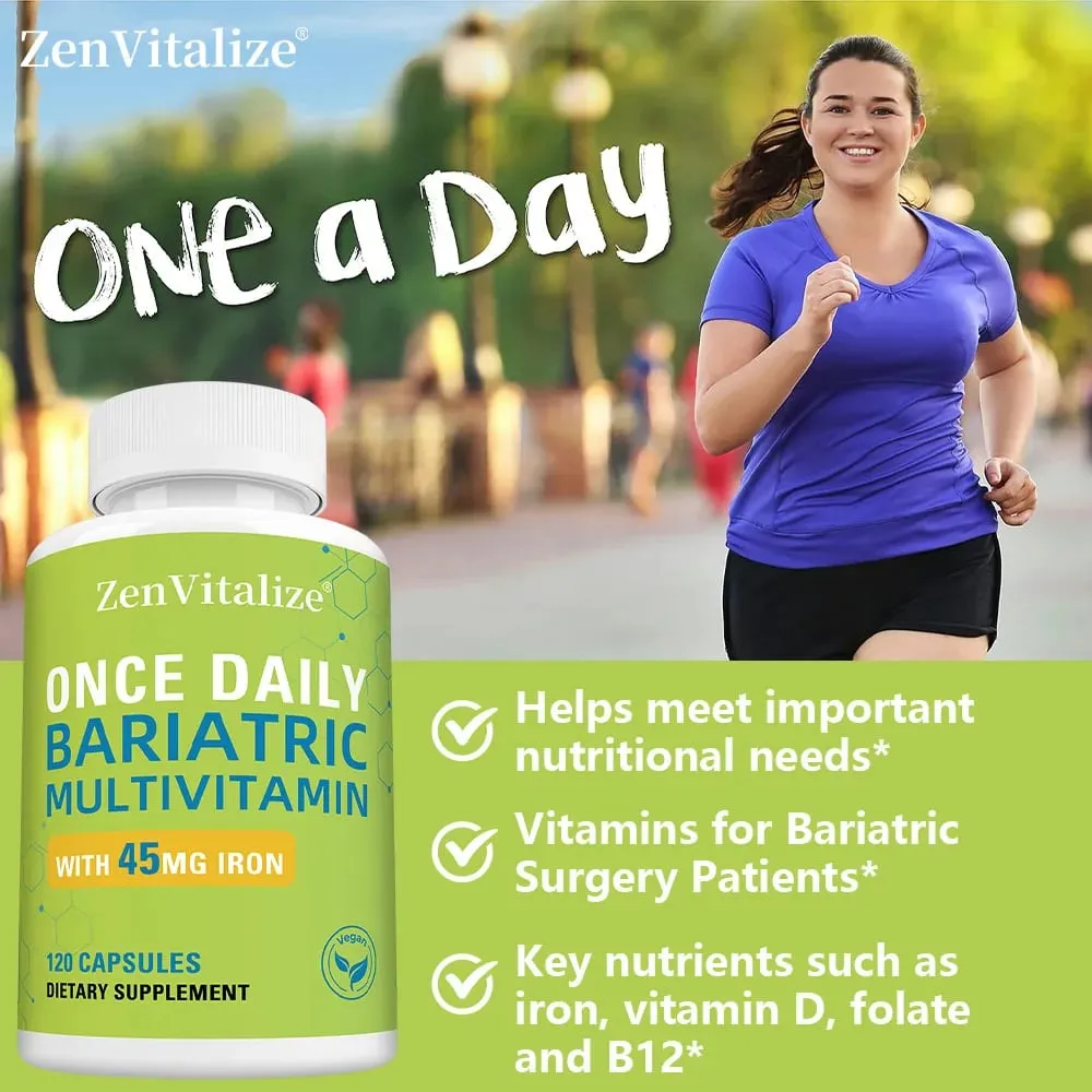 Daily Multivitamin & Minerals Capsules with Iron Immunity Energy Hair Skin & Nail Support Nutrition After Bariatric Surgery — image 4