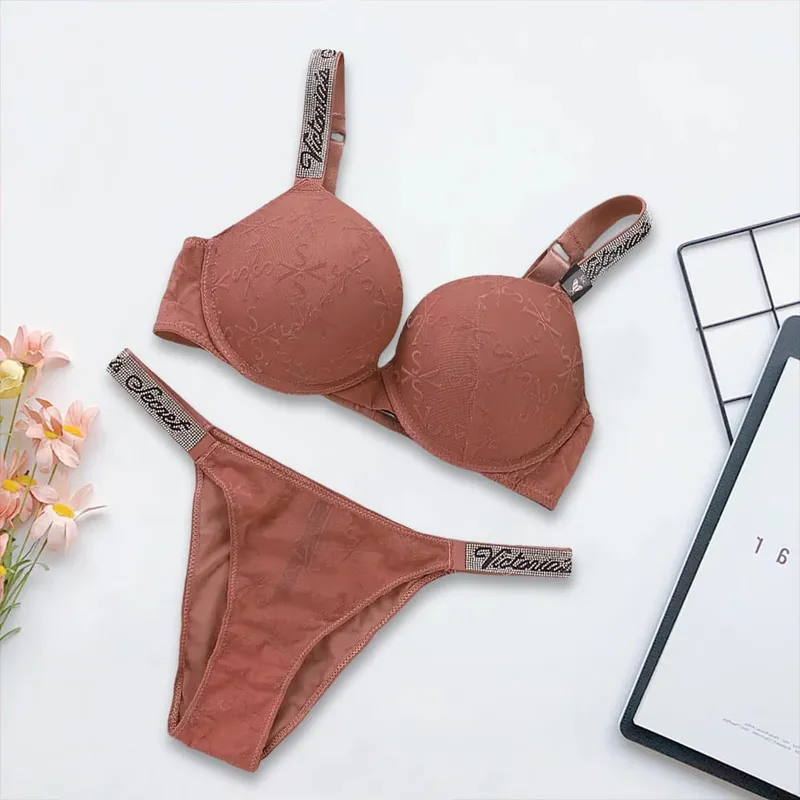 Victoria's Secret Women's New Sexy Lingerie Sporty Classic Padded Adjustable Push Up Lingerie Underwear Set Bras and Panty Set — image 7