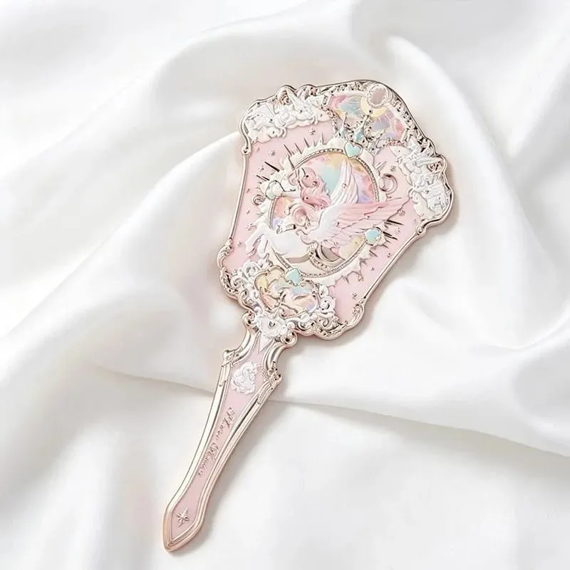 Flower Knows Handhållen sminkspegel Midsommarnatt Jordgubbe Cupid Bunny Trädgårdsreliefmönster Begränsad färg Makeup Tool Kit — image 13