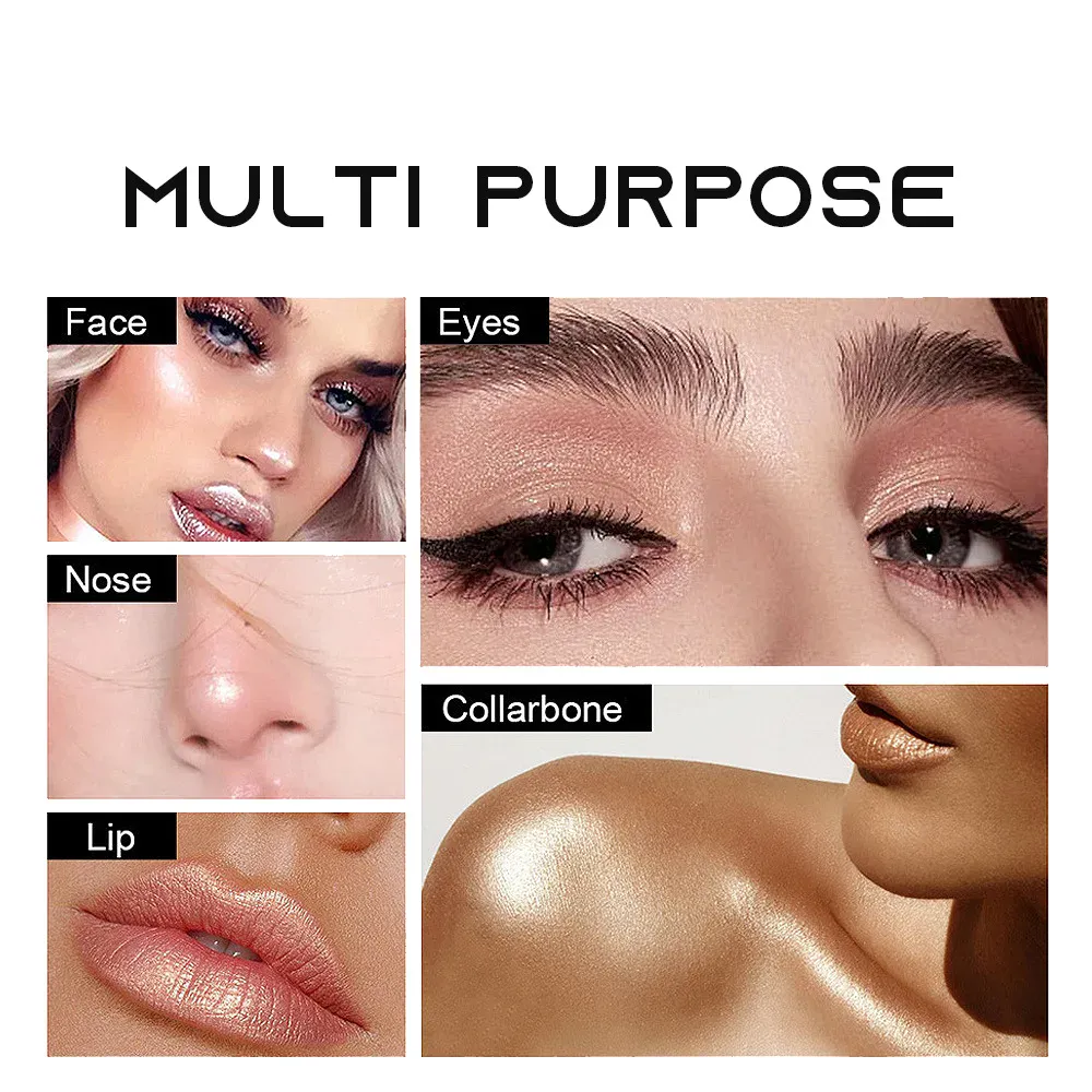 Long Lasting Two Tone Eyeshadow Stick Waterproof Smudgeproof Shimmer Highlighter Blendable Eye Contour Makeup Cosmetic — image 2