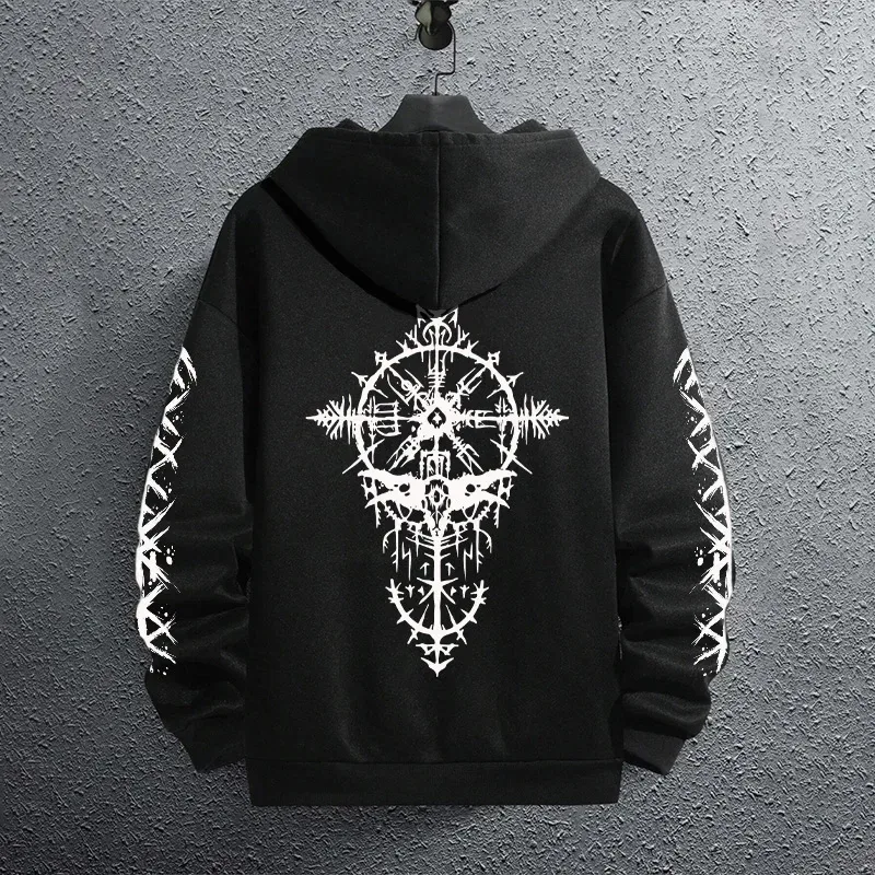 2025 Brand New Black Sweatshirts Autumn Winter Male Daily Casual Sporty Jogging Hoodie Men's Outwear Fashion Pullover — image 12