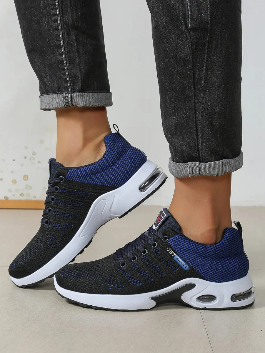 Tênis casual masculino malha respirável rendas até versátil leve sola macia caminhada diária calçado de corrida para uso ao ar livre — image 6