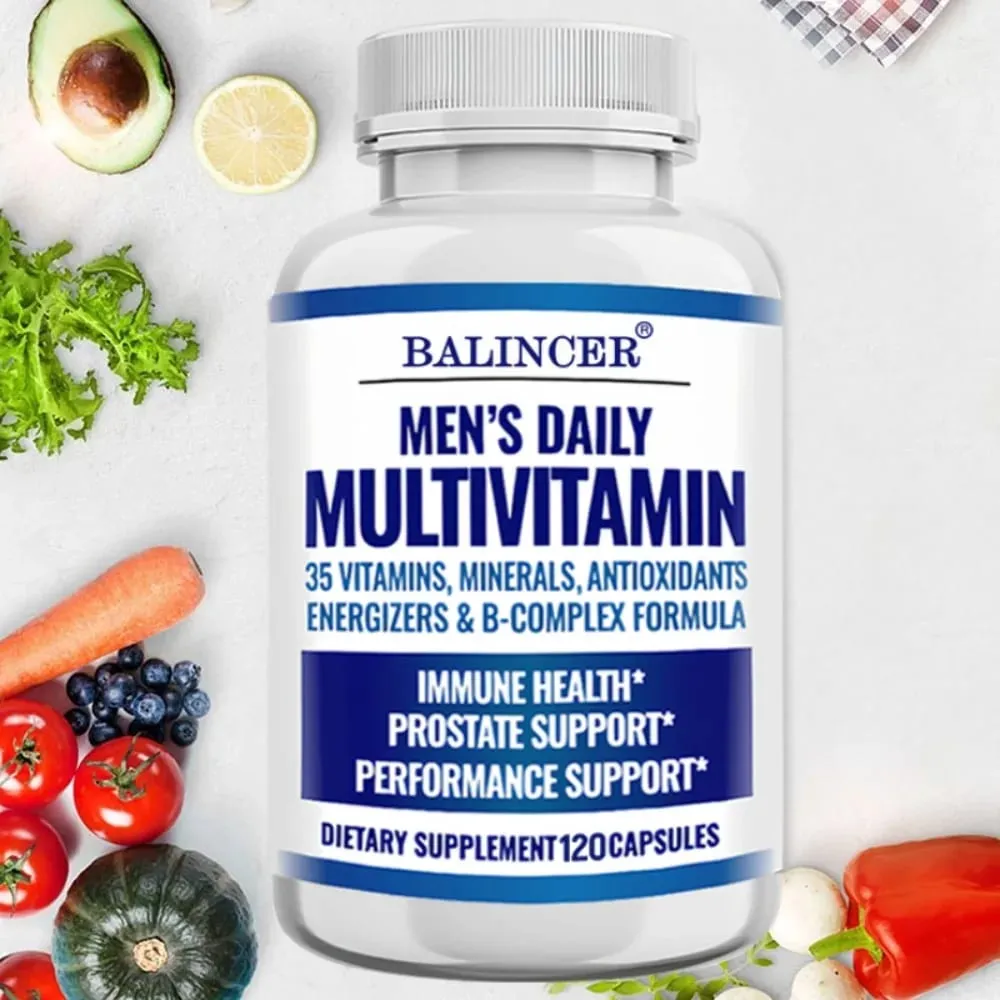 Men's Multivitamin - Improves Bone Strength Supports Energy & Endurance Enhances Cognition Supports Brain Eye and Heart Health — image 1