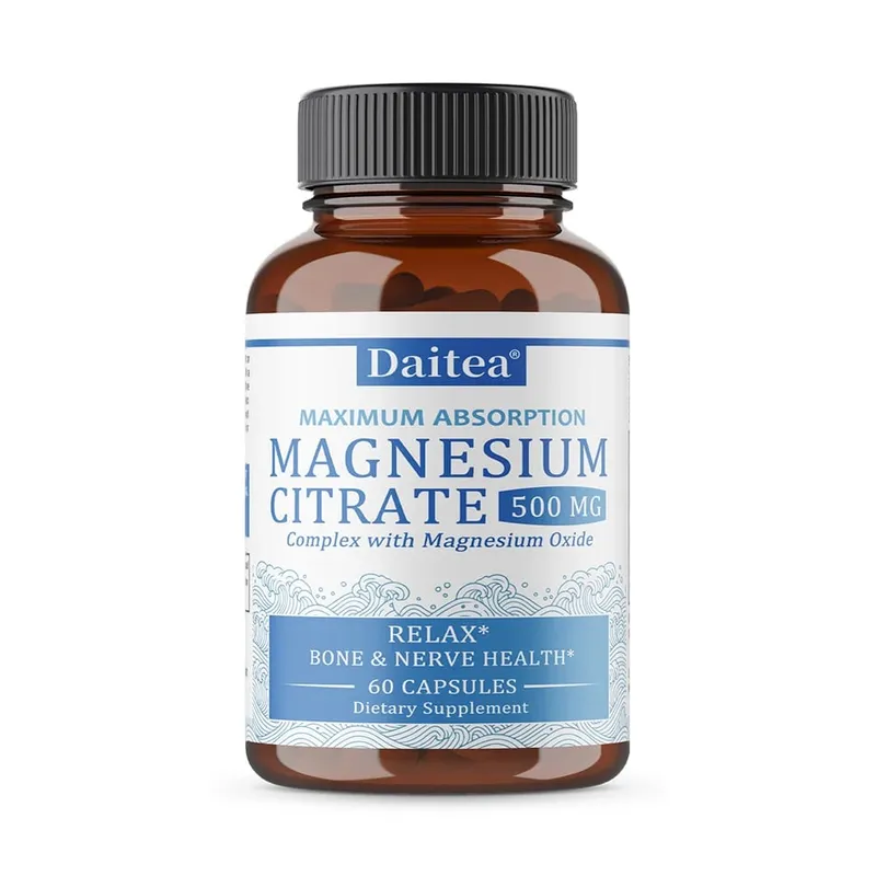 Magnesium Citrate Complex 500 MG for Calm Relaxation & Digestion Health Support - High Absorption Magnesium Supplement — image 8