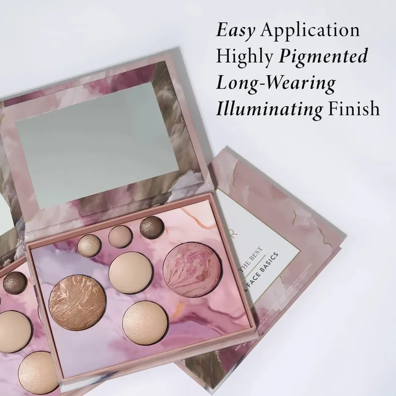 Tuscan Dreams Holiday Baked Starter Kit (4PC)-- Full Face Makeup Palette Foundation na may Limited Edition Brushes