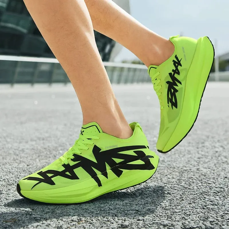 Unisex Sports Shoes Carbon Plate Walking Running Sneakers Shock-Absorbing Marathon Racing Athletics Training for Men Women Shoes — image 5