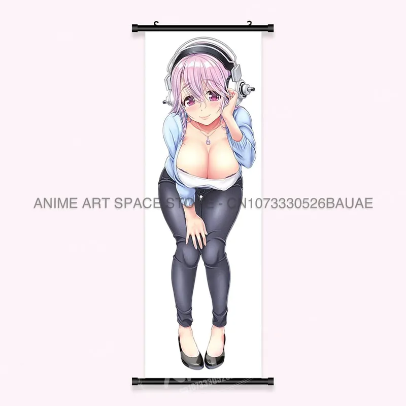 Video game Wall Artwork Canvas Scrolls Picture Anime Movie Role Poster Hanging Painting Print Home Decoration For SUPER SONICO