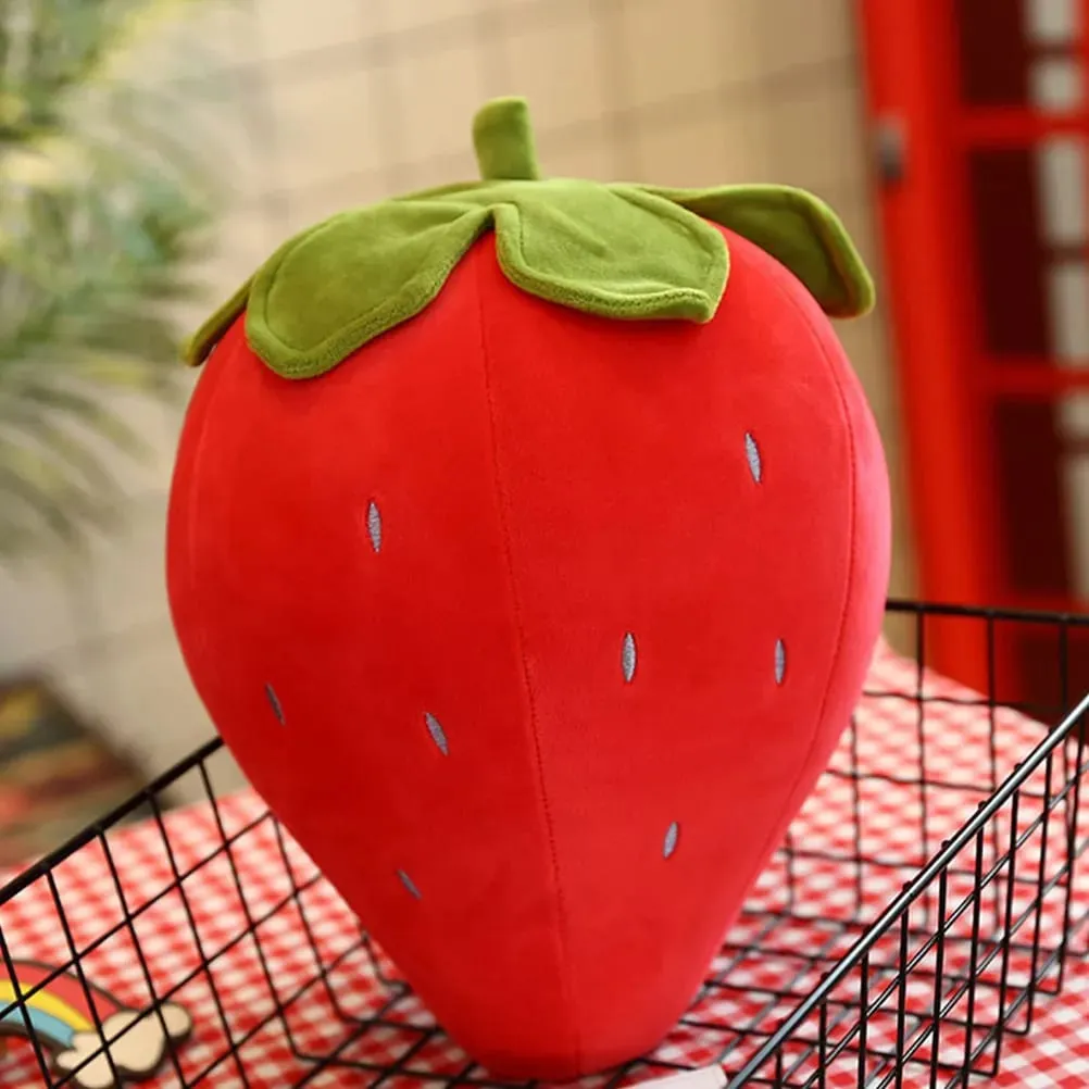 Creative Strawberry Cushion Soft Supple Throw Pillow Comfortable Fruit Decor Bedroom Sleeping Cute Pillow Fruit Cushion — image 2