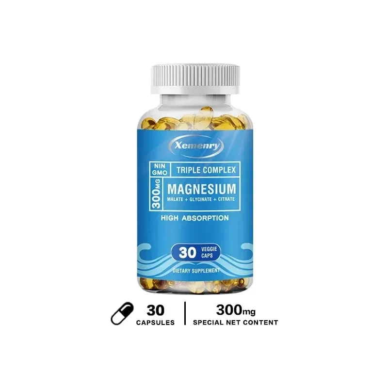 Triple Magnesium Complex Supplement - Innehåller magnesiumglycin Äppelsyra och citrat för att slappna av musklerna och förbättra sömnen — image 8