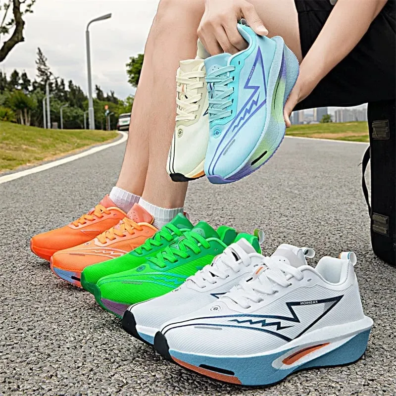Marathon Men Running Shoes Carbon Board Speciality Sports Breathable Lightweight Women's Comfortable Athletic Chunta Sneakers — image 5
