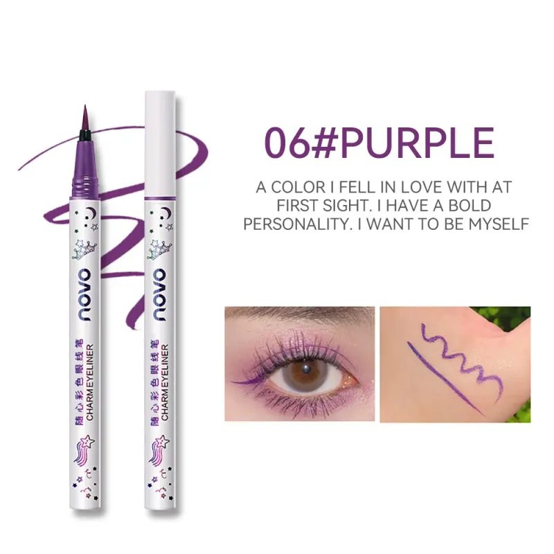 Colorful Eyeliner Multi Color Eyeliner Slim Pen Smoothly Outlines Creative Eye Makeup Eye Makeup — image 14