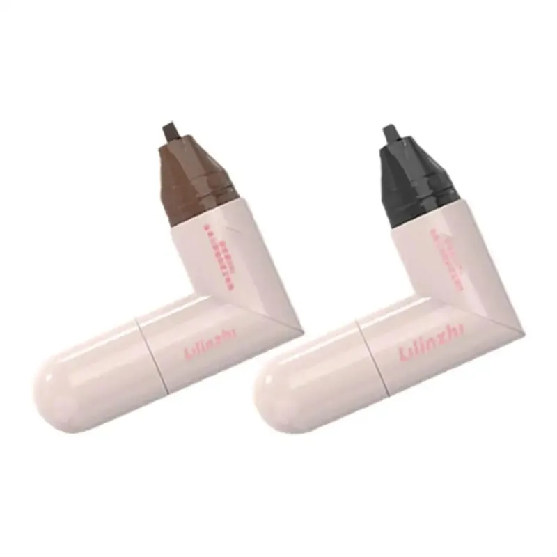 FAI DA TE Ruota Eyeliner Timbro Integrato Nero Marrone Doppia Punta Eyeliner Ala Stencil Impermeabile a Prova di Sbavature di Lunga Durata Penna Liquida