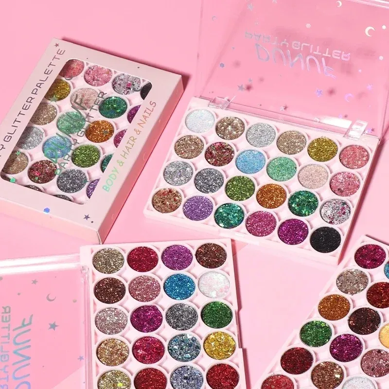 24 Colors Body Face Glitter Gel Palette Multifunctional Waterproof Eye Hair Loose Sequins Eyeshadow Party Deco Makeup Cosmetics — image 6