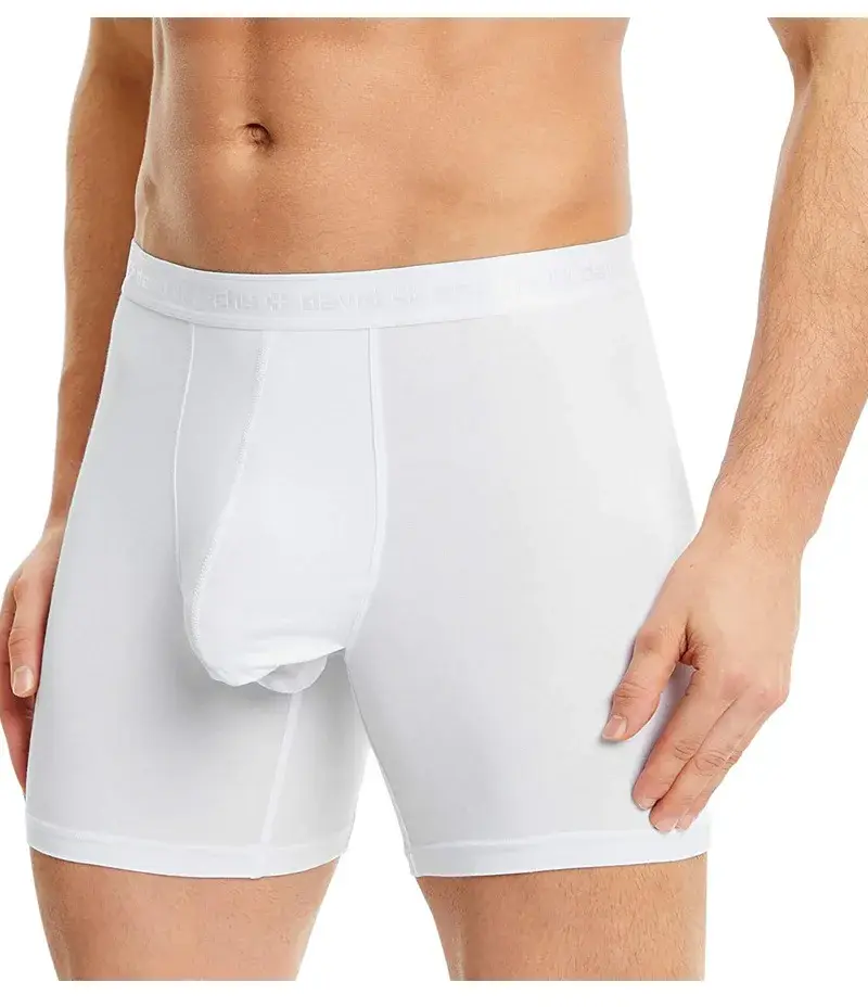 David Archy 3-pack Herrunderkläder Boxershorts Basic MicroModal Soft Andas Herr Dual Pouch Boxers Snabbtorka Sport Fitness