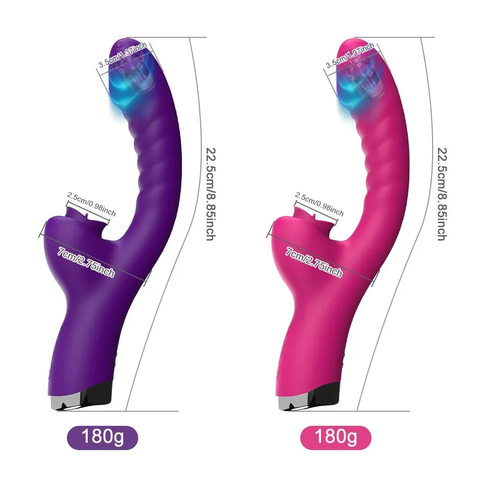 Dildo Vagina Massage Wand G-Spo Licking Clitoral Vibrator Female Sex Toy Clitoris Stimulate Tongue Vibrator Adult Women Sex Toy — image 5