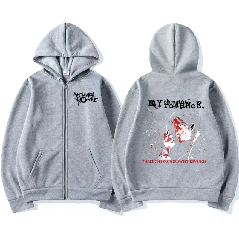 Rock Band My Chemical Romance Mcr Dead Zipper Hoodie Black Parade Punk Emo Zip Up Sweatshirt Men Fashion Vintage Hip Hop Hoodies — image 9
