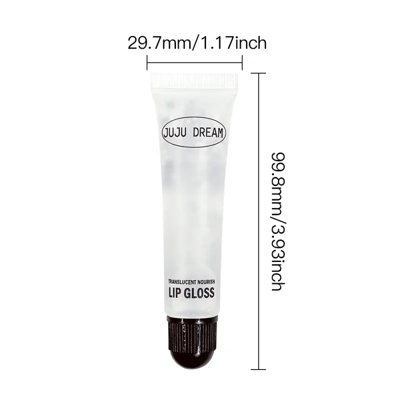 Klarer, nährender Lipgloss, feuchtigkeitsspendender Lippenbalsam für trockene Lippen, langanhaltender Glasglanz, glänzendes Lippen-Make-up, alleine tragen — image 6