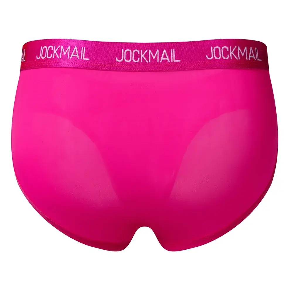 Jockmail Мужское нижнее белье с низкой талией Сексуальные спортивные дышащие летние трусы из ледяного шелка Большая сумка Нейлоновые однотонные мужские трусики — image 29