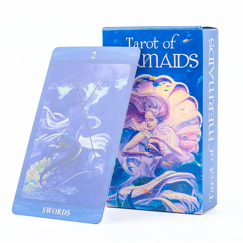 Tarot of Mermaids 78-Card Deck for Board Games - Beautiful Sensual Creatures Ambiguous Charm Compact Size 10.3x6cm — image 2