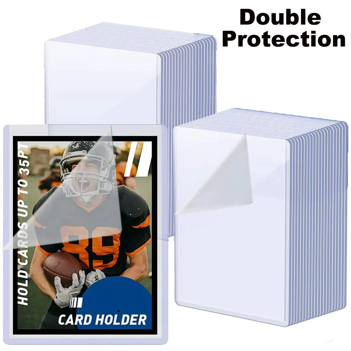 25-100pcs Hard Card Sleeves Anti Scratch Holder Top Loaders Protector Fit For YuGiOh Pokemon Sports Collect Cards Storage Toy — image 1