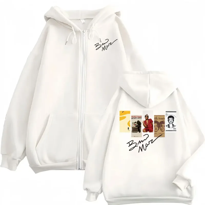 Bruno Mars Album 2026 Cover Zip Up Hoodies Men Women Fashion Hip Hop Gothic Jacket Sweatshirts Fleece Casual Zipper Hoodie Coats — image 7