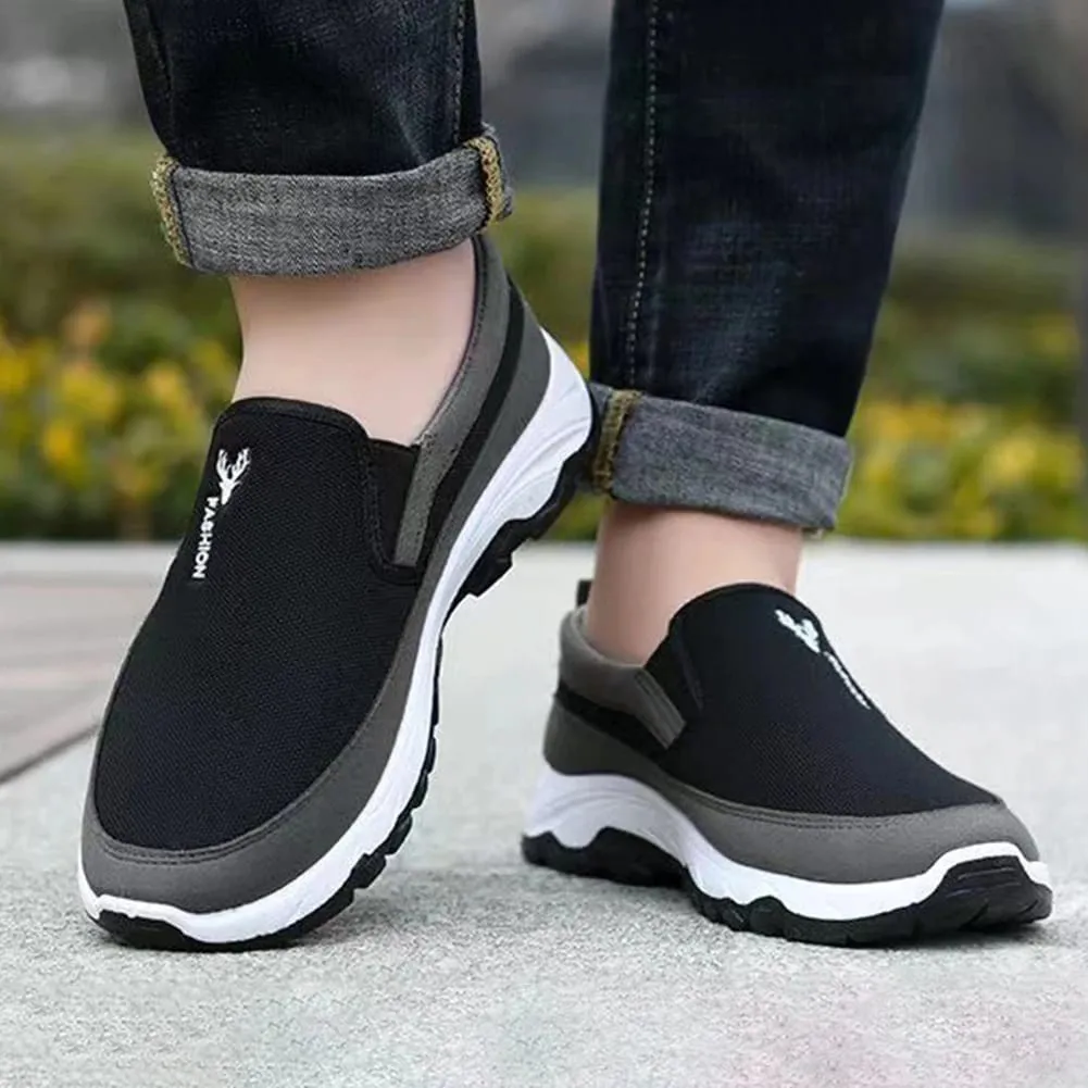 Scarpe casual in tela da uomo Scarpe estive leggere in rete Scarpe basse traspiranti Scarpe da passeggio alla moda da uomo Mocassini morbidi da uomo