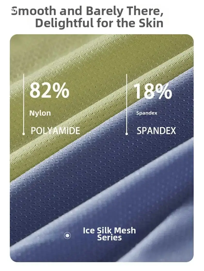 Summer Ice Silk Underwear Snabbtorkande boxershorts för män Lättvikts Andningsbar Separbar sidoöppning Ej avtagbara trosor
