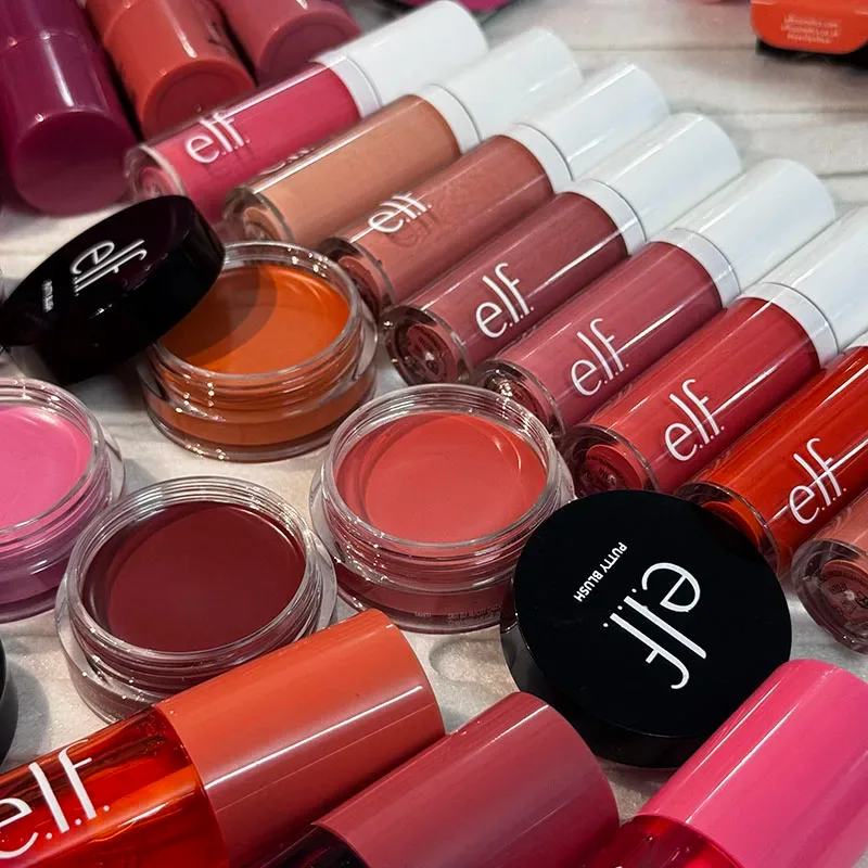 Bán chạy nhất Elf công dụng kép Liquid Blush Lip Gloss Dưỡng ẩm liên tục Tạo bột làm sáng tự nhiên Mỹ phẩm Blusher dạng lỏng