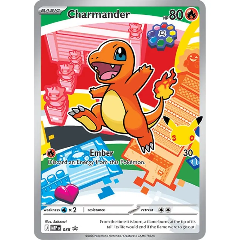 DIY Collection Cards 30TH Charmander Bulbasaur Squirtle Self Made Single Card Classic Game Anime Card Gift Toy — image 5