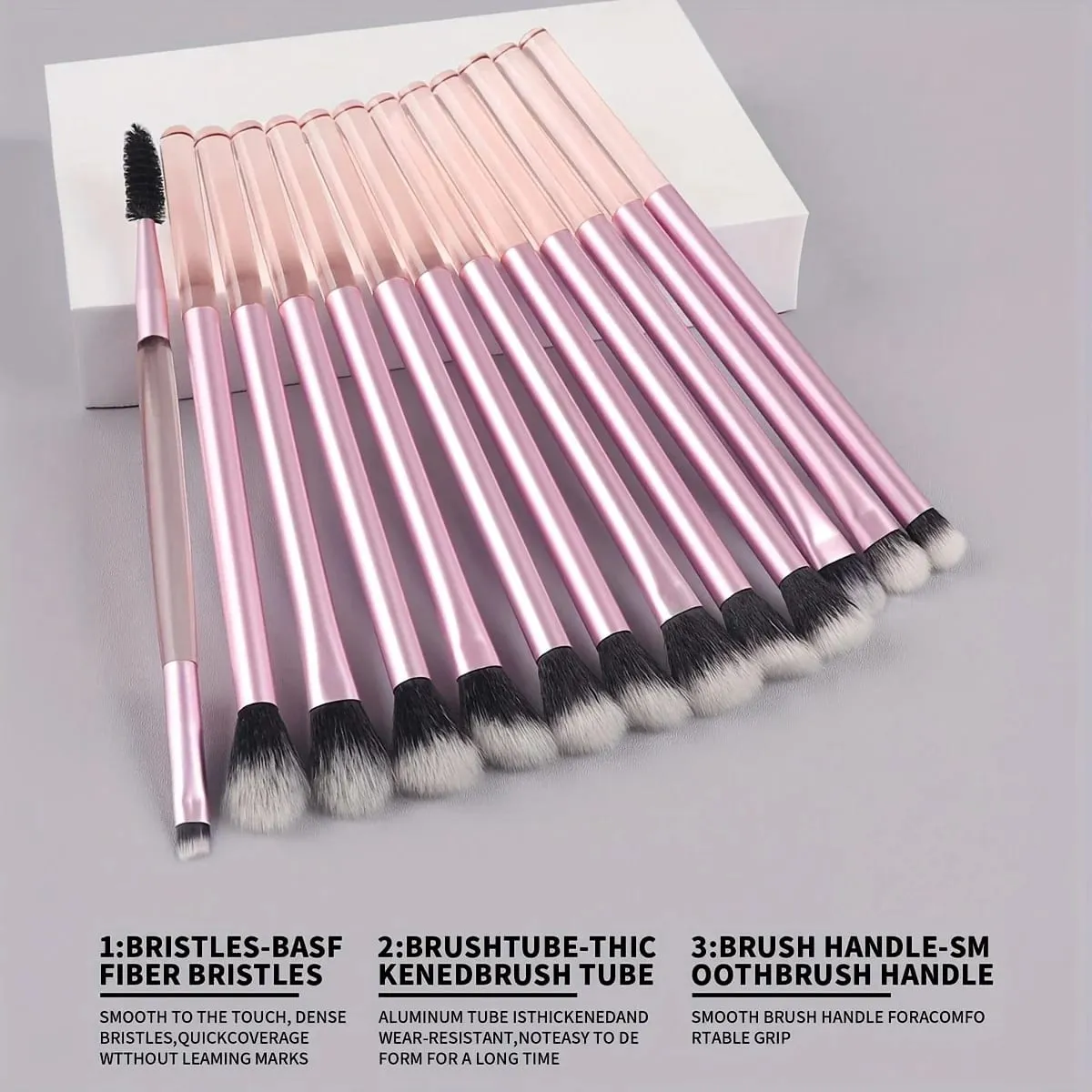 A Set of 13 Professional Makeup Brushes - Foundation Brush Eyeshadow Brush Eyebrow Brush Blending Brush Highlighter Brush C — image 3
