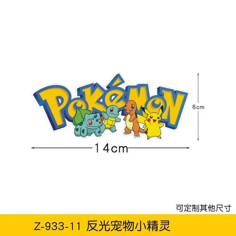 20 stylů Pokémon samolepky na auto Anime postava Pikachu Gengar Eevee Charmander Roztomilá kreslená panenka Kreativní samolepka Dárky k narozeninám