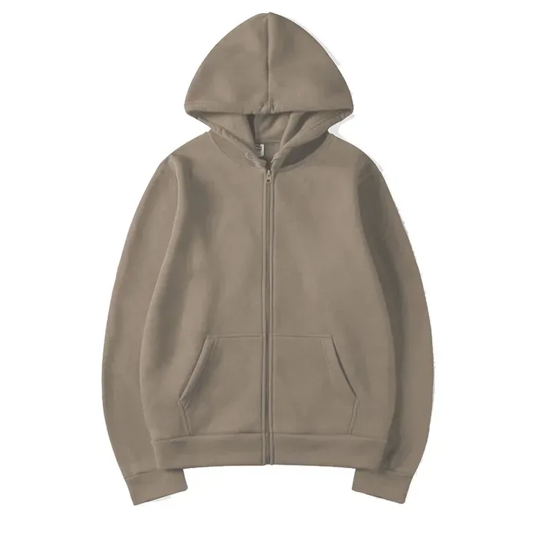 Women Fleece Zip Up Hoodies Running Sports Sweatshirts Fashion Female Classic Casual Zipper Jackets Y2k Hip Hop Streetwear — image 7