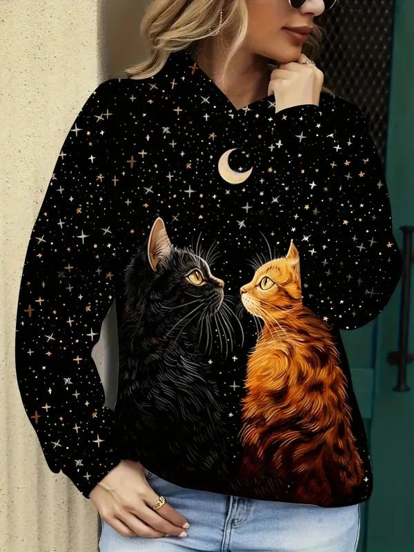 Cute Cat 3D Print Hoodies Men Women Fashion Casual Sweatshirts Autumn Oversized Hoodie Pullovers Tracksuit Women Clothing — image 10
