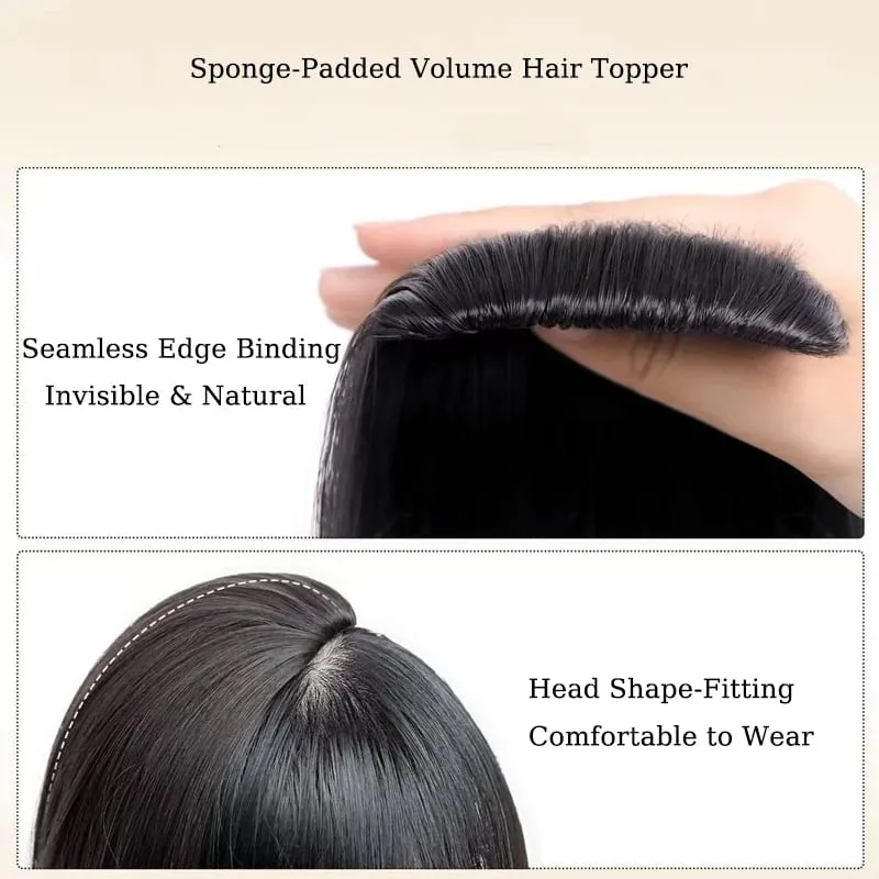 Synthetic Hair Extensions Volume Hair Pad Wig Clip-in Root Lifter Pad Hairpiece with Sponge Invisible Hair Pad for Women Wear — image 4