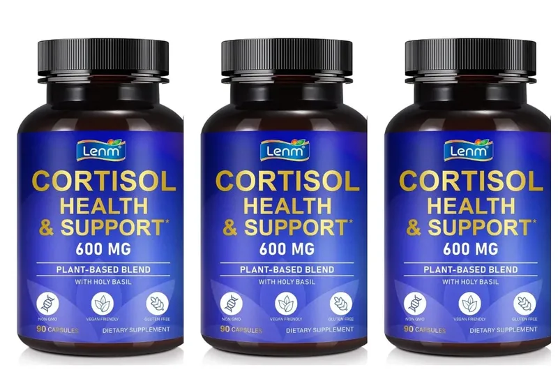 Lenm Cortisol Health Support Capsules Ashwagandha Rhodiola Holy Basil L-Theanine For Stress Balance & Relaxation Adult 90 Count — image 9