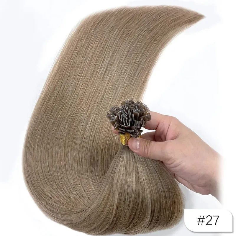 500g Flat Tip Hair Extensions Remy 100% Human Hair Straight Keratin Capsules Pre Bonded Hairpieces for Salon Professional Use — image 14